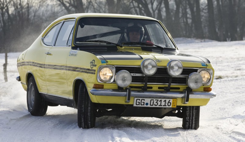 Opel Kadett B: na śniegu, 