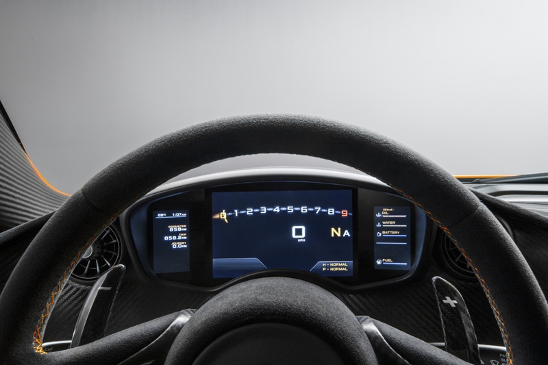 McLaren P1, the first images of its interior