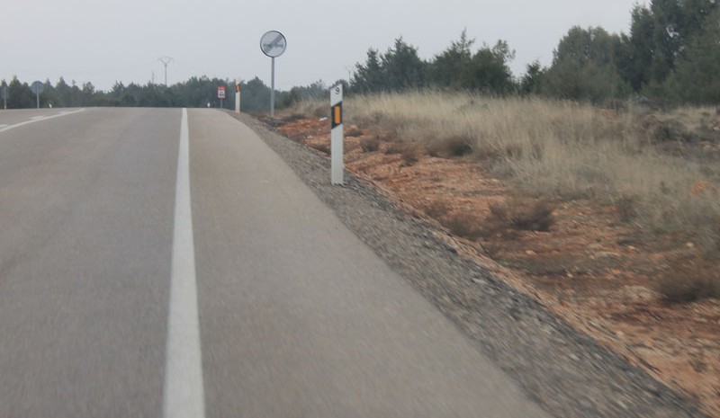 Le N-122, à Soria, la route la plus dangereuse en Espagne