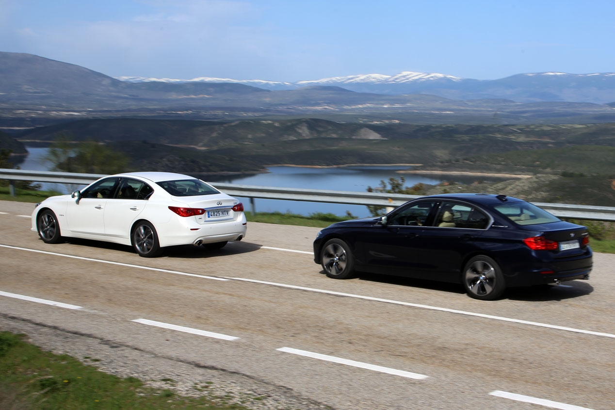 Porównanie: BMW serii 3 ActiveHybrid vs Infiniti Q50 Hybrid 3,5 AWD