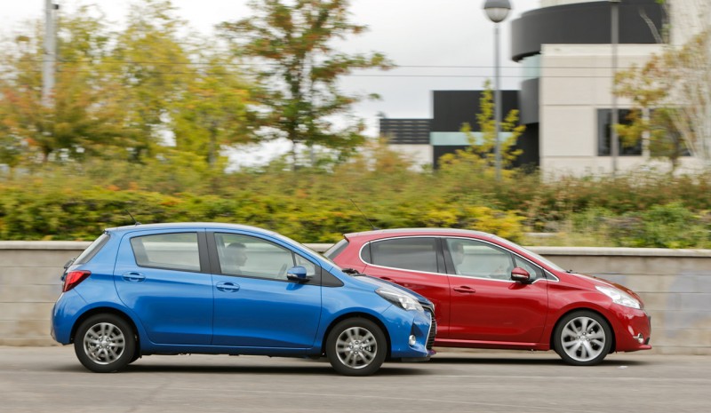 Comparaison: Peugeot 208 1.6 e-HDi vs Toyota Yaris 1.4 D-4D