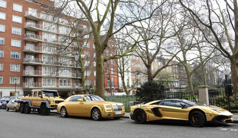 voitures d'or milliardaire Abdullah bin Turki