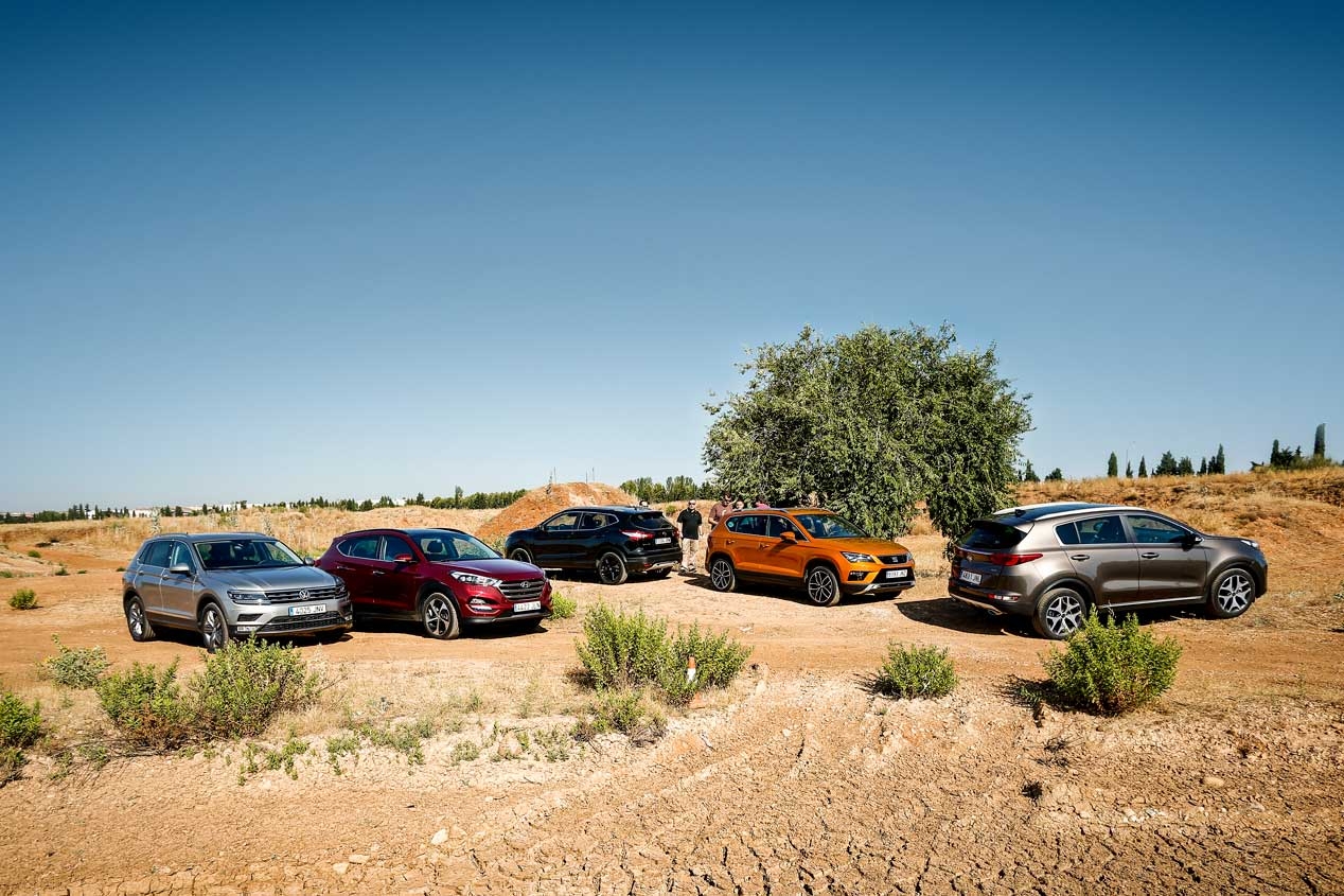Ateca Seat, Hyundai Tucson, VW Tiguan, Kia Sportage ja Nissan Qashqai