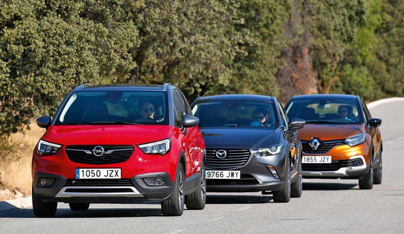 Renault Captur, Opel og Mazda CX Crossland X-3: i jagten på det bedste storbymiljø SUV