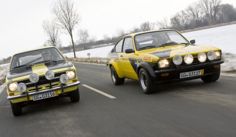 Opel Kadett B and C: two generations of Kadett Rally of the 60s and 70s.