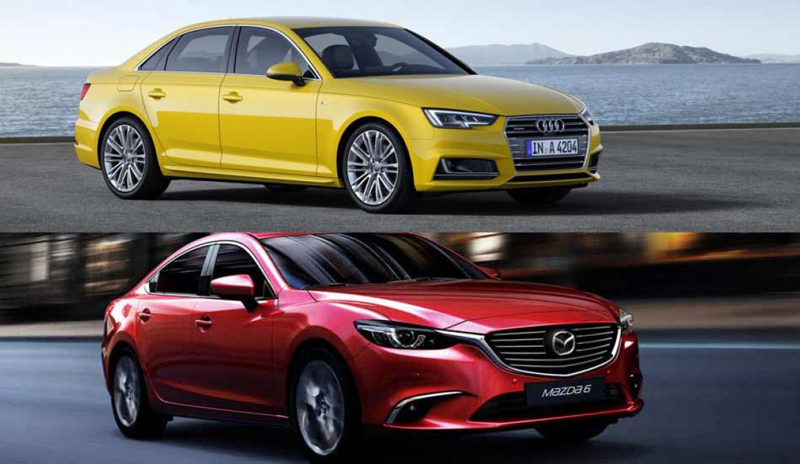 Etsitkö hyvä auto Diesel 150 hv. ¿Mazda 6 ja Audi A4?