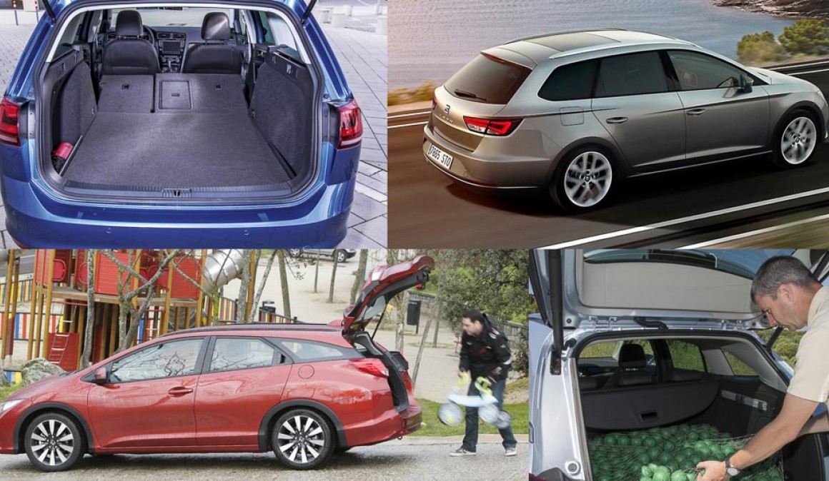 Kompakte familiebiler: Som har bedre bagagerummet?