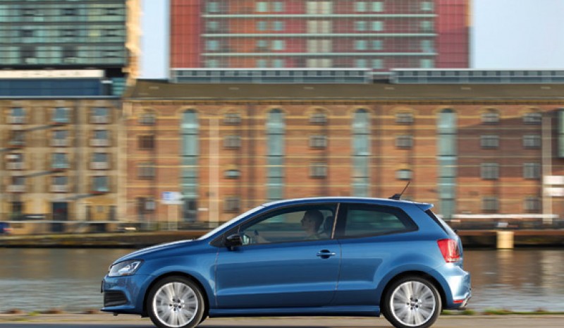 Driving the VW Polo Blue GT.