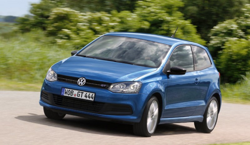 Driving the VW Polo Blue GT.