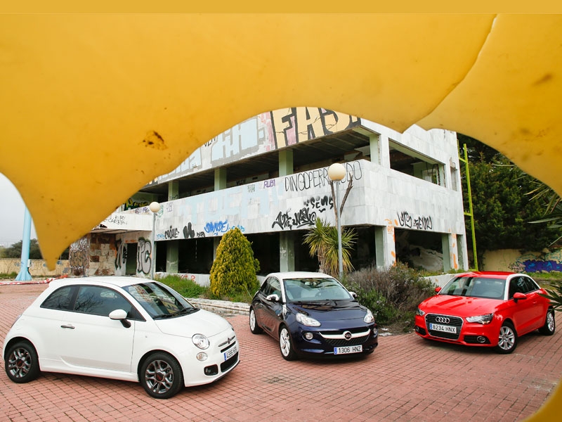 Vertailu: Audi A1 1,2 TFSI vs Fiat 500 0,9 TwinAir vs Opel Adam 1,4