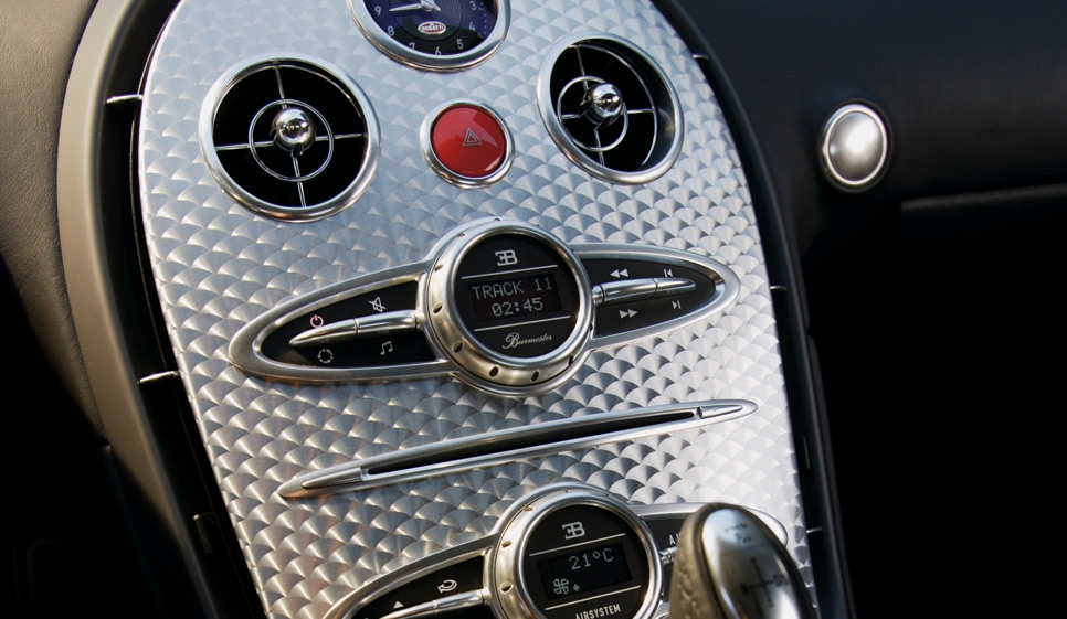 Burmester a utilisé un équipement Bugatti Veyron