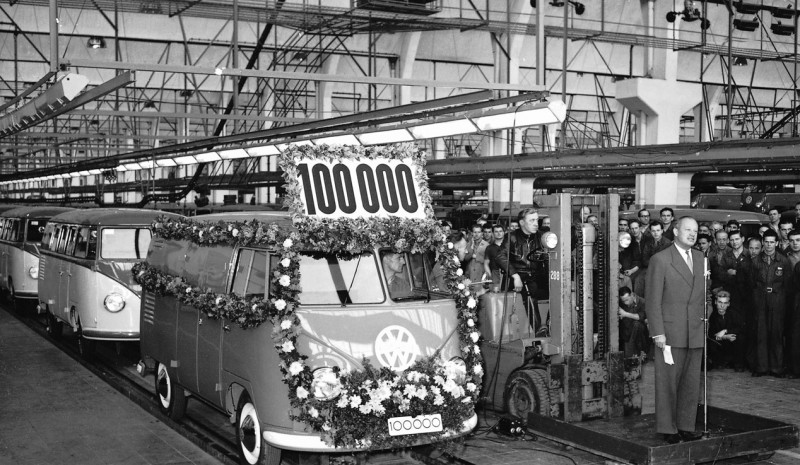65 år Volkswagen Bulli, den populære van'flower power'