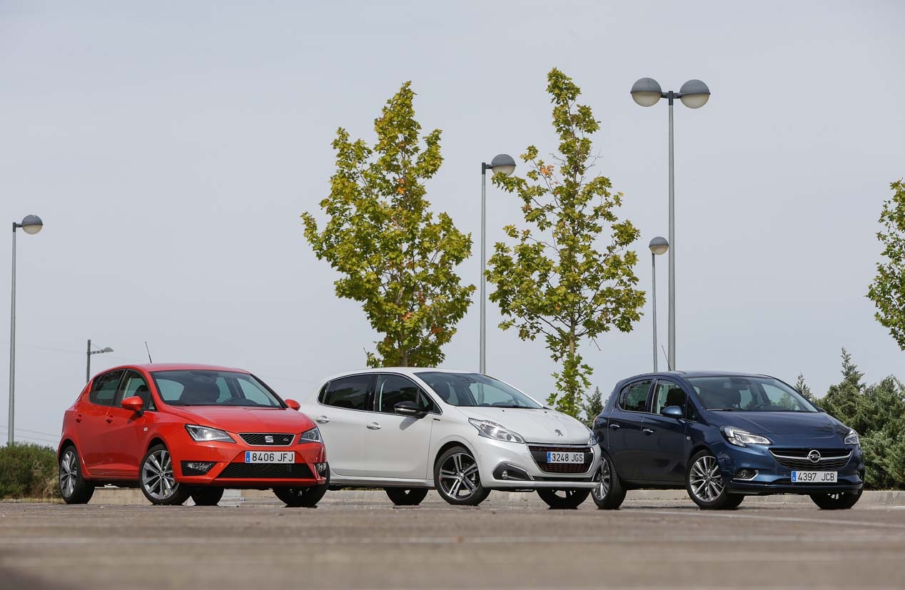 Sammenligning: Opel Corsa 1,0 Turbo, Peugeot og sete Ibiza 1,2 Puretech 1,0 TSI Eco