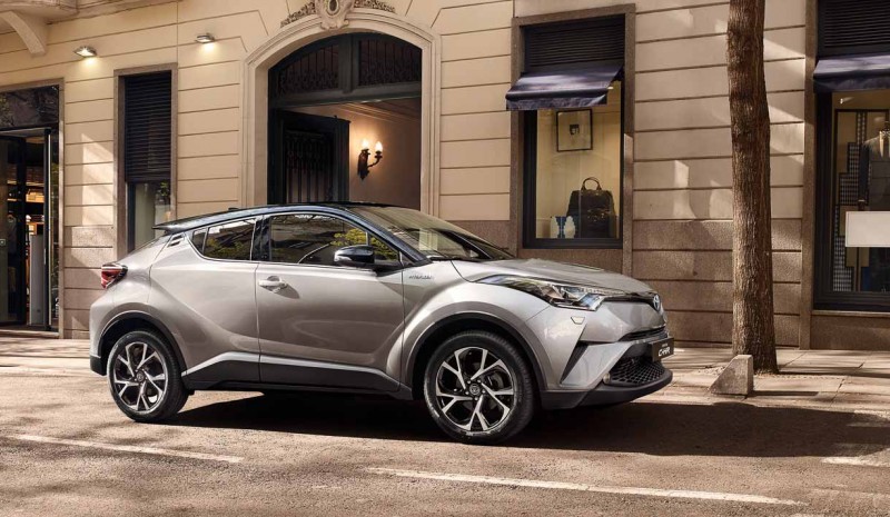 Toyota C-HR, and is inside