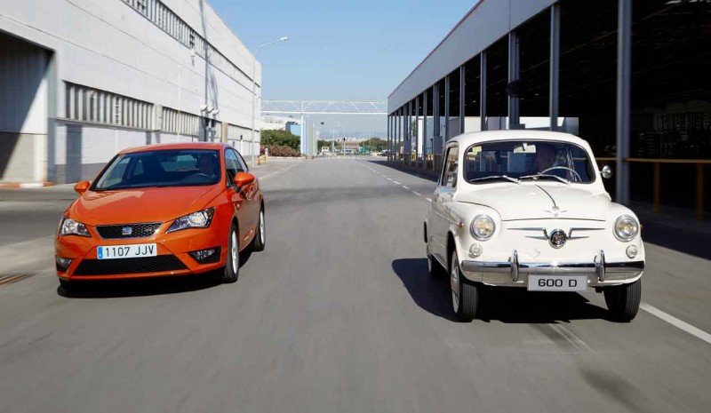 Seat teknologiske udvikling i 50 år: 600 vs Seat Seat Ibiza