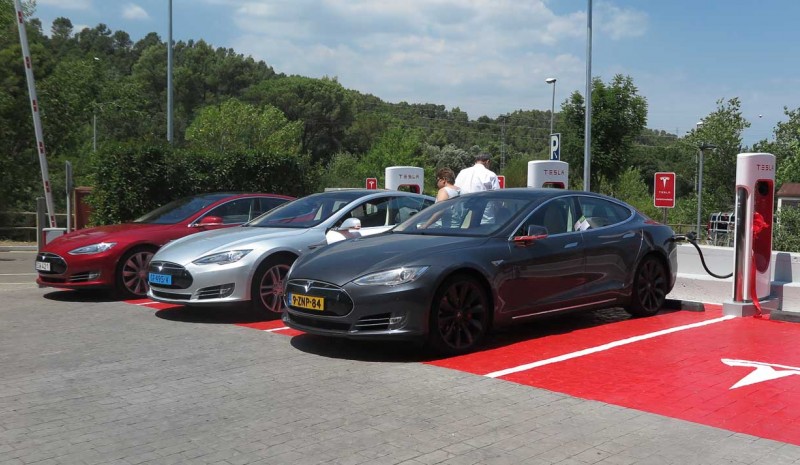 Som å kjøpe en Tesla elektrisk bil i Spania